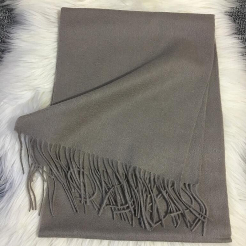 Soft Wool Scarves Gray Women Fashional Pashmina Scarf